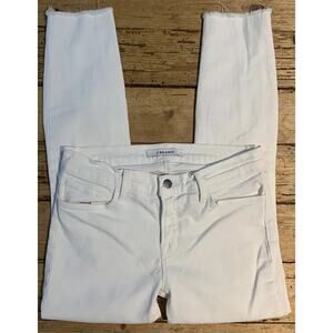 J Brand Women’s Size 28 White Distressed Stretch Jeans